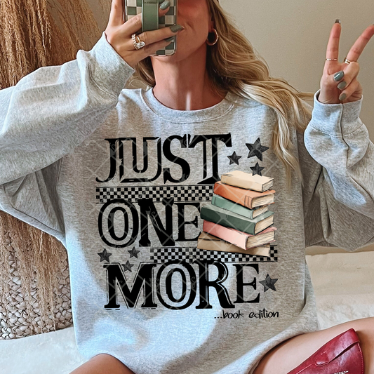 Just One More Book DTF Transfer