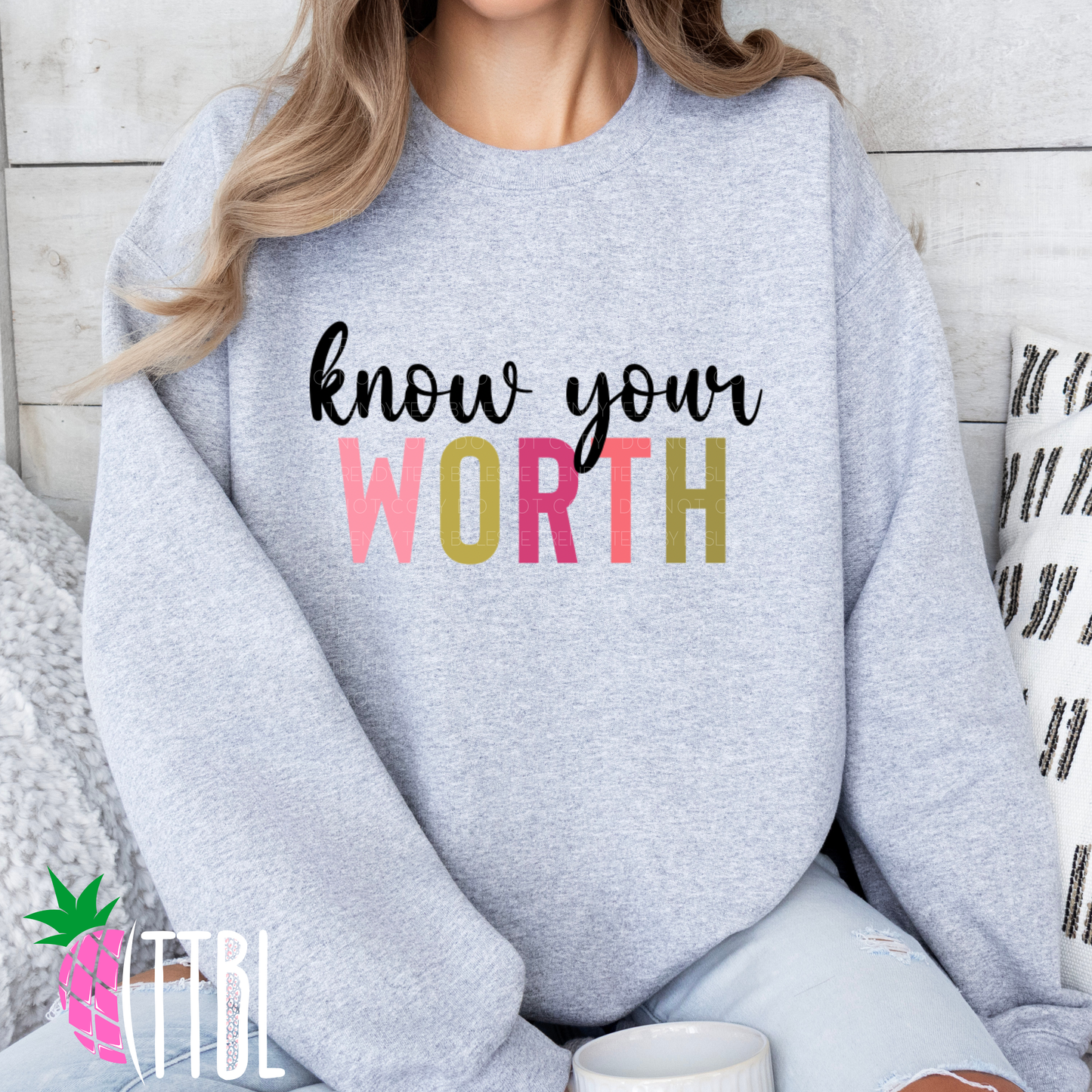 Know your worth (black)