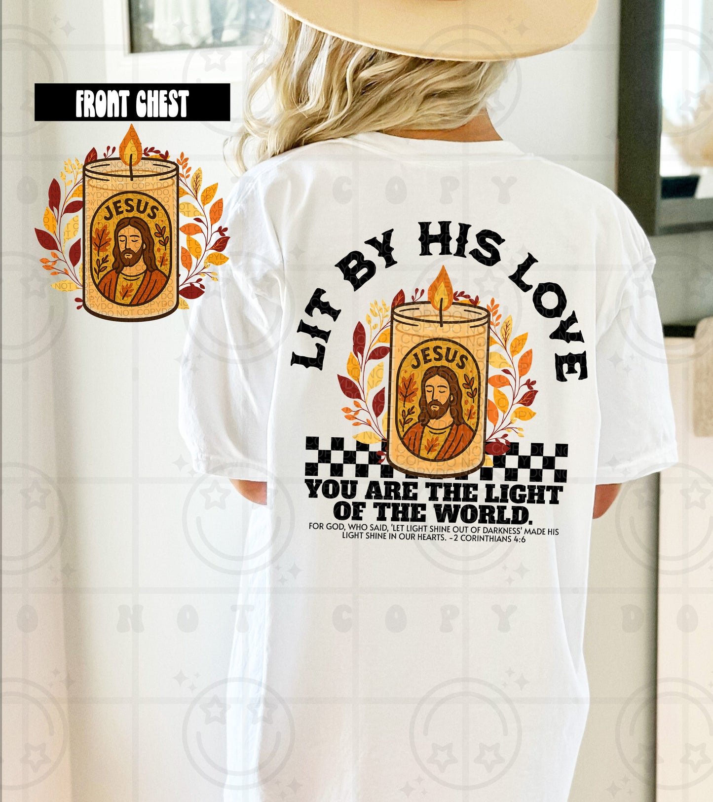 Lit by his love (back)