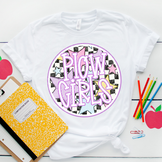 Plowgirls (purple stars mascots)