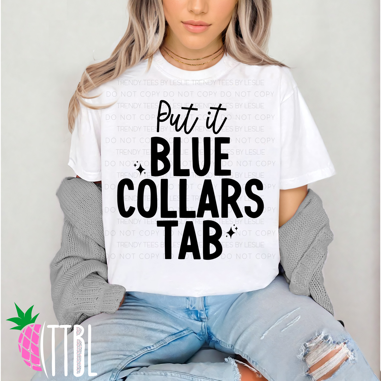 Put it on blue collars tab