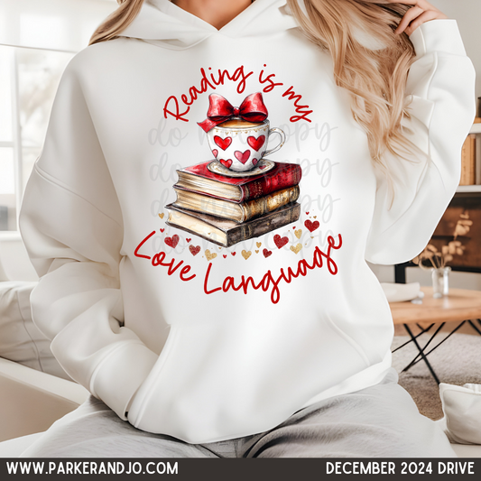 Reading Is My Love Language DTF Transfer