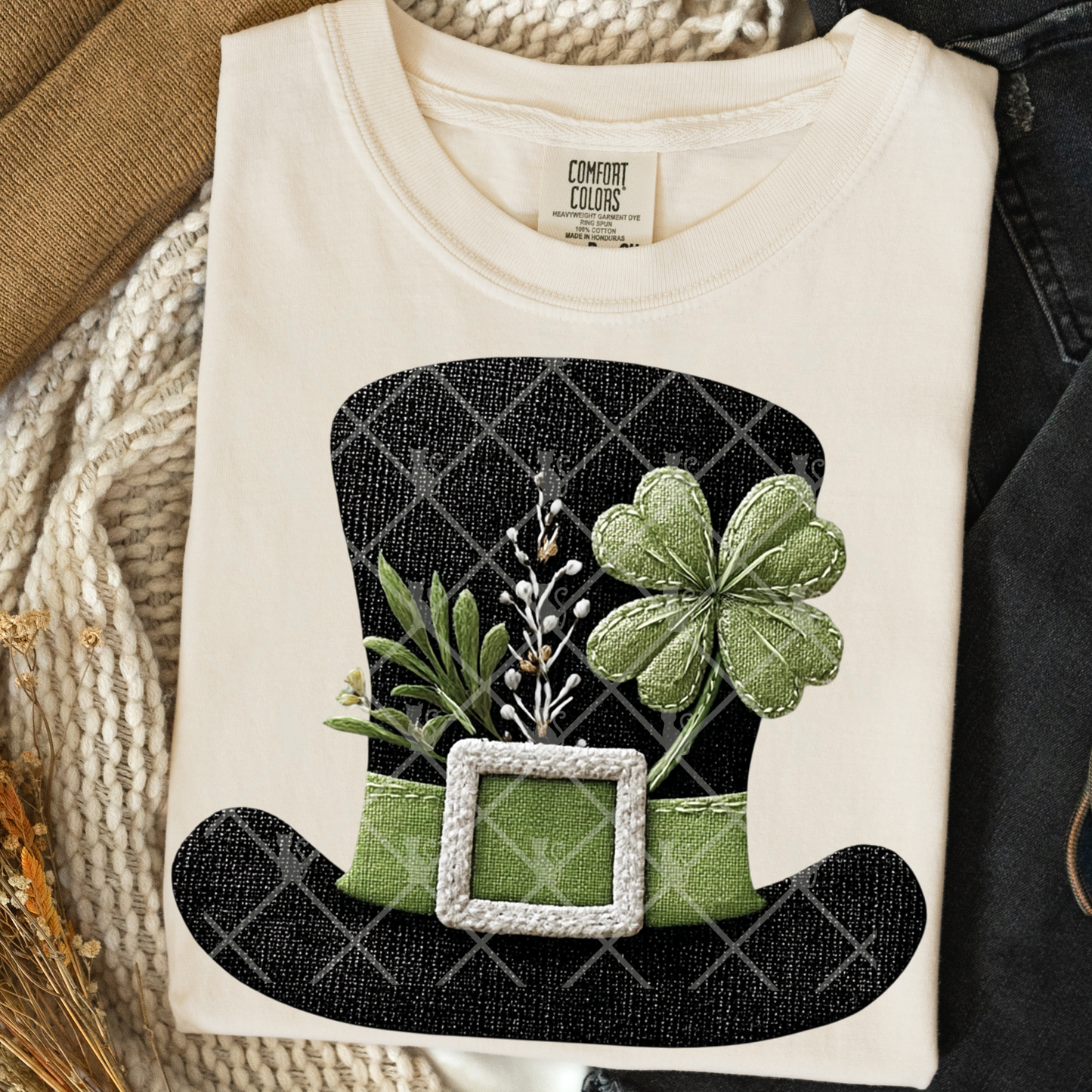 Leprechaun Hat Shamrock DTF Transfer