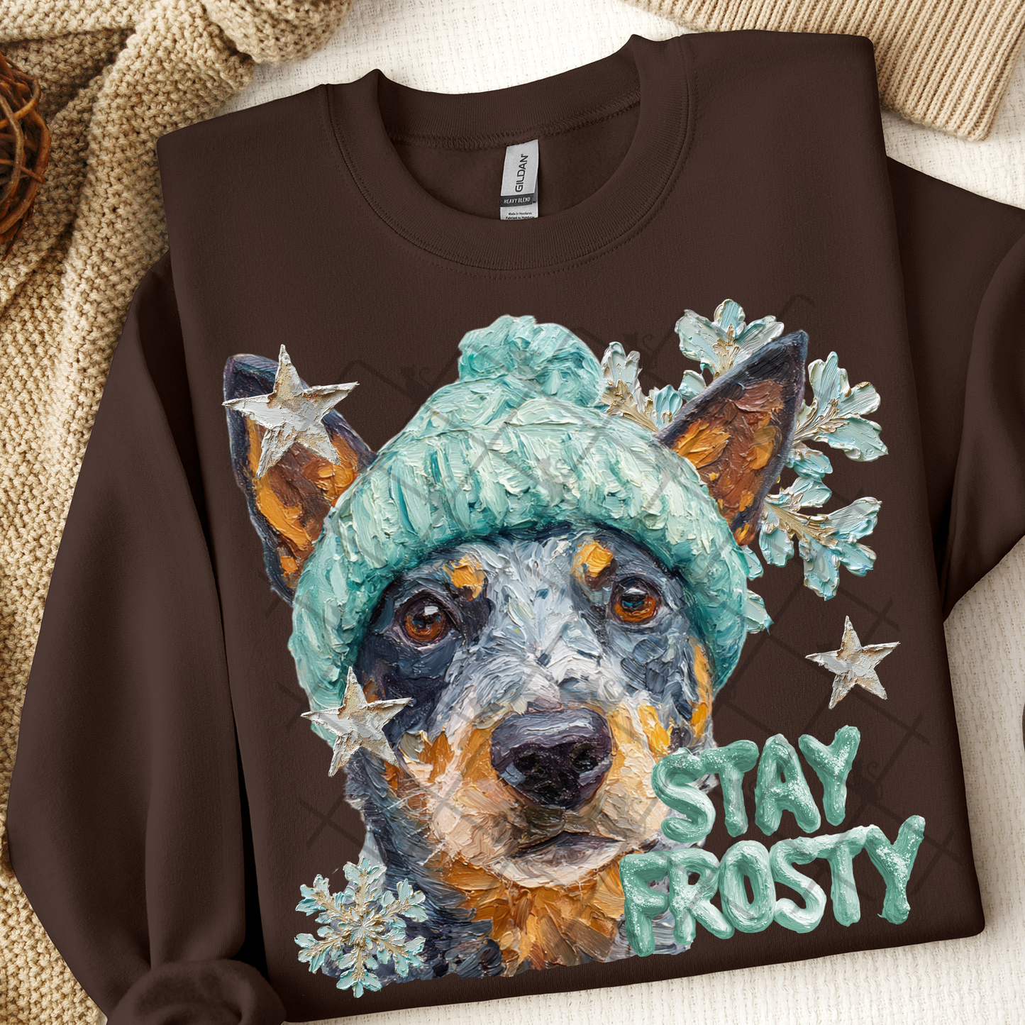 Stay Frosty Australian Cattle Dog DTF Transfer