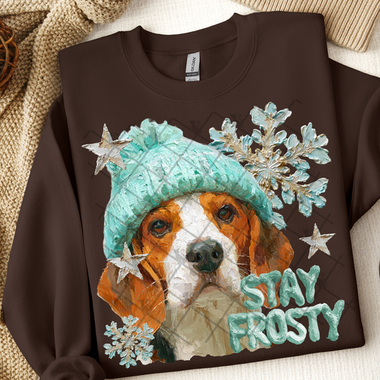 Stay Frosty Beagle DTF Transfer