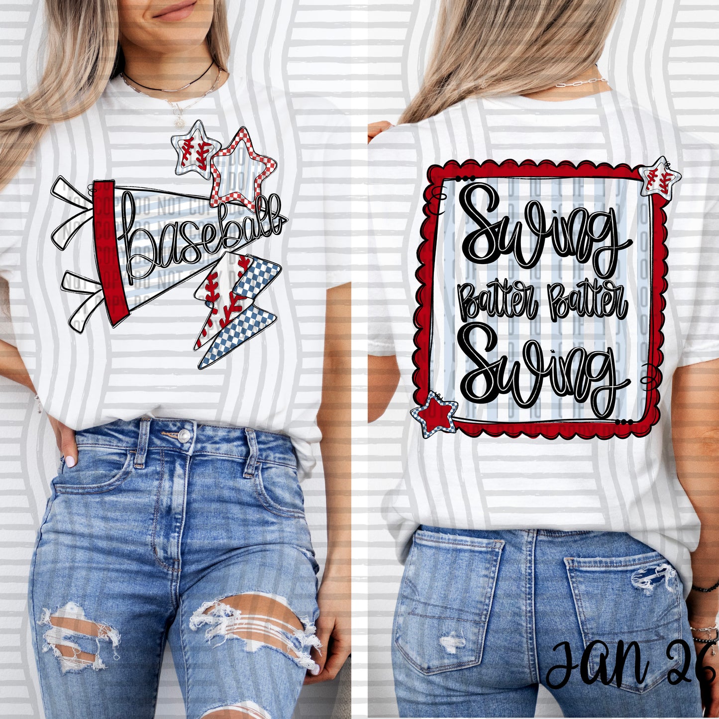 Baseball Front and Back DTF (back)