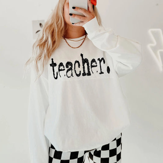 Teacher Typography DTF Transfer