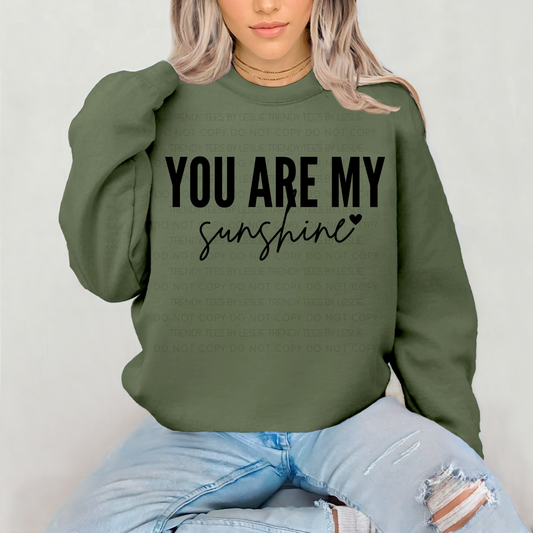 You are my sunshine (black)