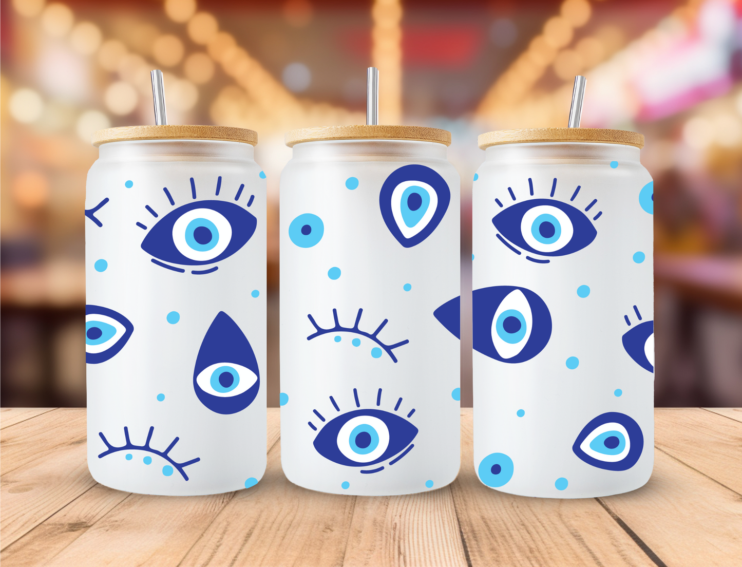 Blue eyes and eyelashes - UV Libby Wrap