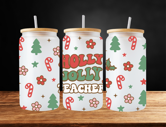 Holly Jolly teacher - UV Libby Wrap