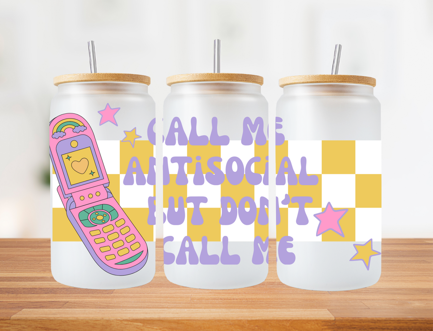 Call me antisocial but don't call me - UV Libby Wrap