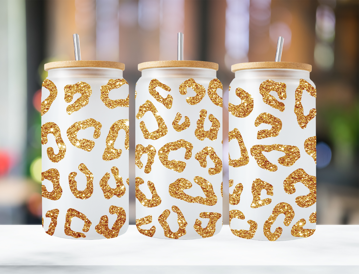 Gold cheetah print - UV Libby Wrap