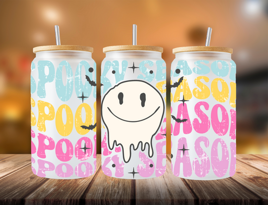 Spooky season with smiley drip - UV Libby Wrap