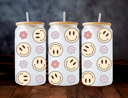 Smileys and flowers - UV Libby Wrap