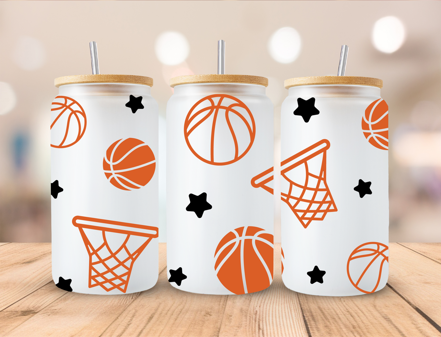 Basketballs and hoops - UV Libby Wrap