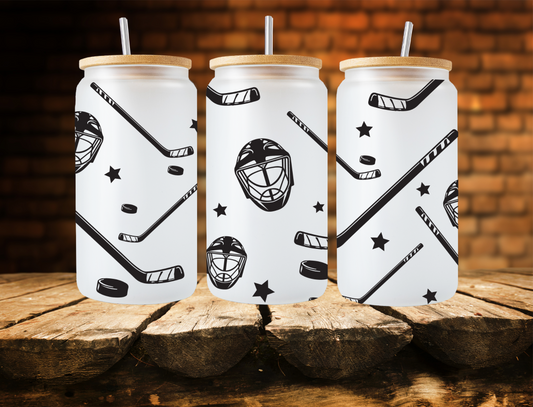 Hockey equipment and stars - UV Libby Wrap