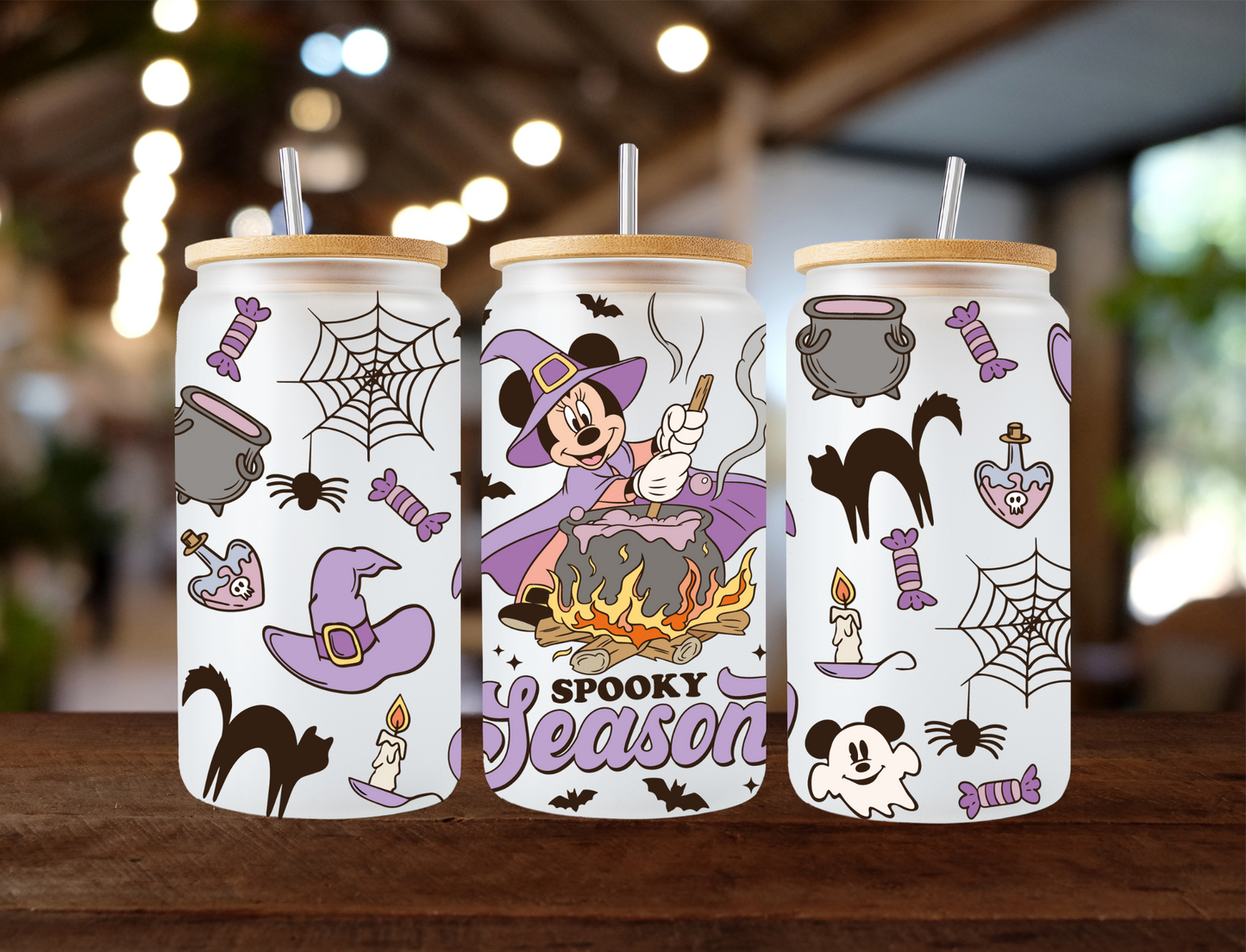 Spooky season, witch Mickey- UV Libby Wrap