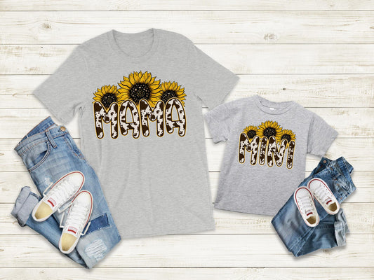 Mom & Me - Cowhide Sunflower Mini