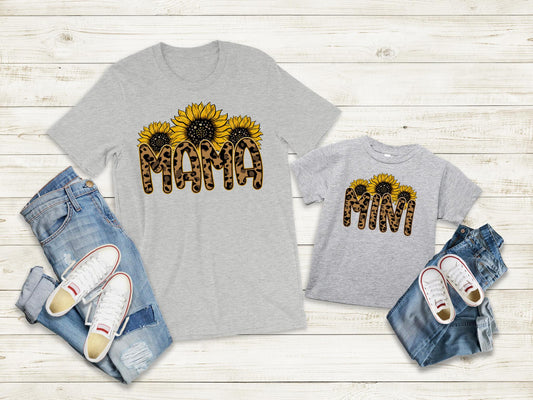 Mom & Me - Leopard Sunflower Mini