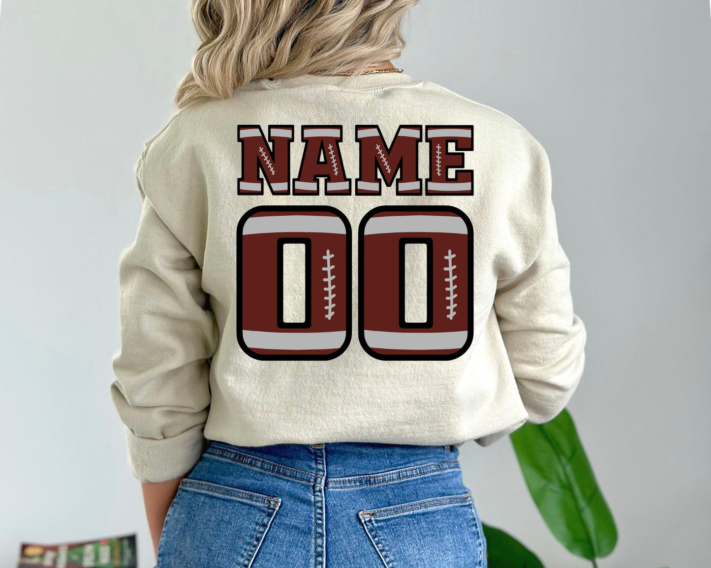 Customizable Football Tee