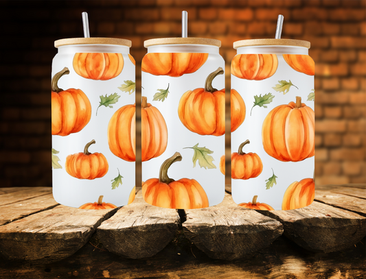 Watercolor Pumpkins- UV Libby Wrap