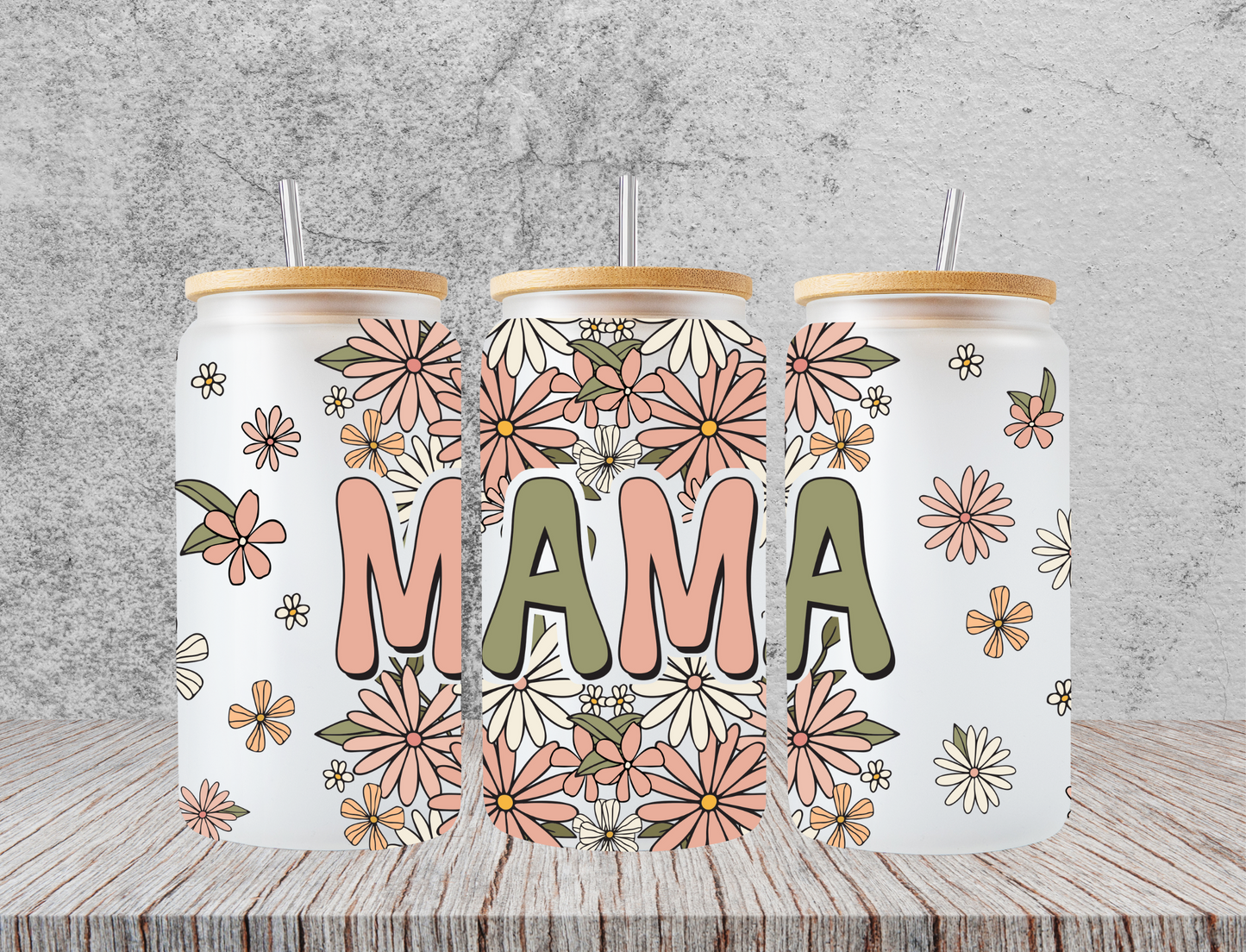Mama with daisies - UV Libby Wrap