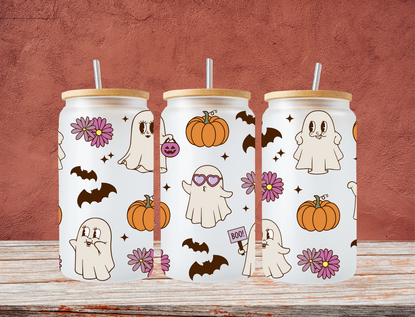 Ghosts, bats and pumpkins - UV Libby Wrap
