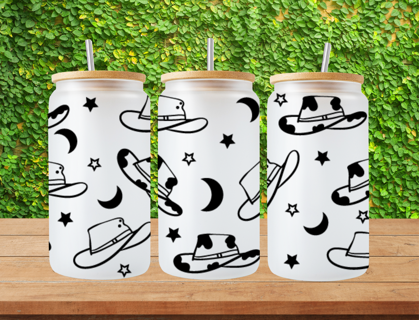 Cowboy hats and stars - UV Libby Wrap