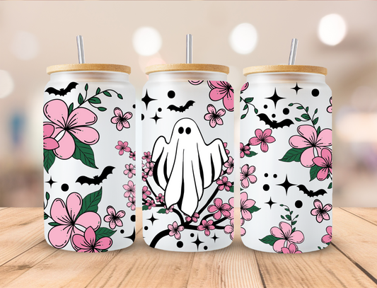 Ghost and cherry blossoms - UV Libby Wrap