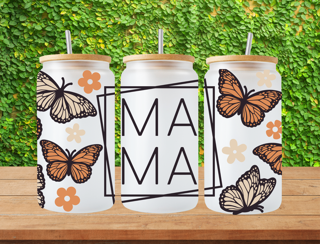 Mama with butterflies - UV Libby Wrap