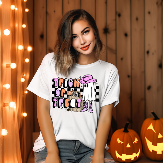 Trick or treat checkered