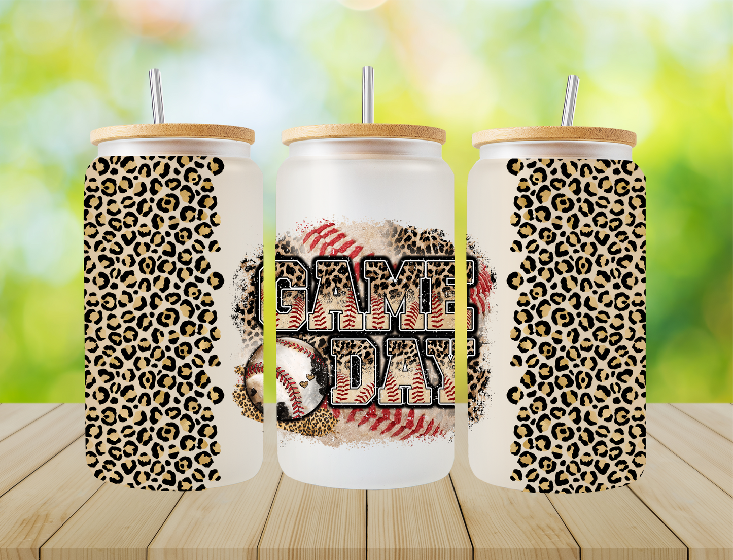 Game day, baseball, cheetah print - UV Libby Wrap