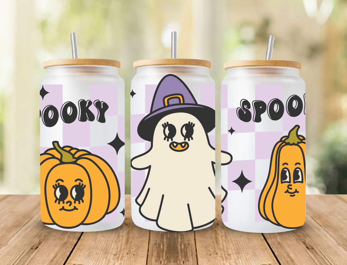 Spooky, purple checkered - UV Libby Wrap