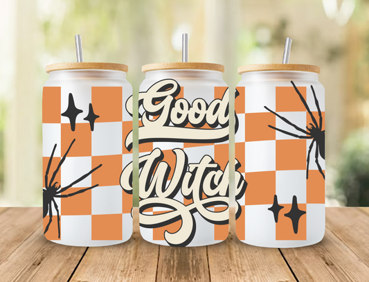Good witch, orange checkered - UV Libby Wrap