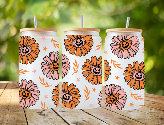 Jack- o - lantern flowers - UV Libby Wrap