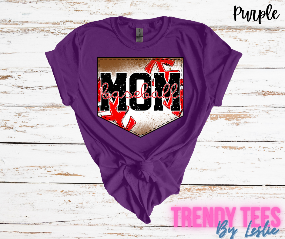 Home Plate Baseball Mom