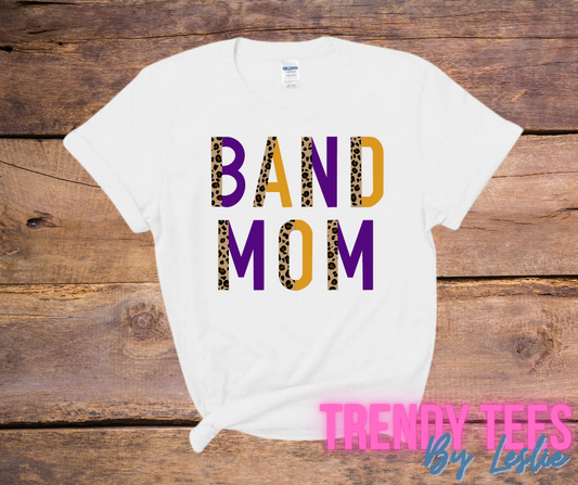 Leopard Block Band Mom